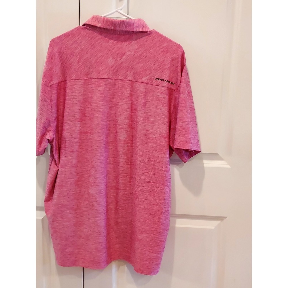 Under Armour Heat Gear Mens XL Shirt Playoff Polo Red  Golf Rugby - Picture 4 of 4